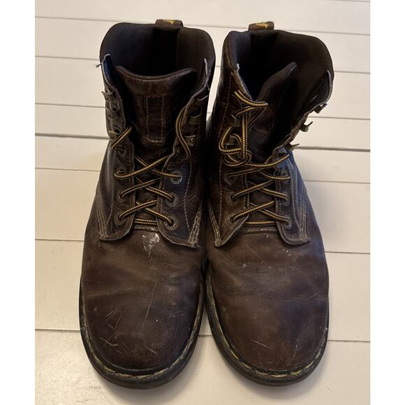 Vintage Dr. Martens Boots Mens Size 10 Brown Leather Made England AW004 90s main image 11